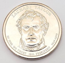 2009 P Zachary Taylor Presidential Dollar AVE CIRCULATED **FREE SHIPPING**