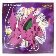 Pokemon Collect 'em Stick-Ups Nidorino #33 Large 4” Sticker Priss Prints