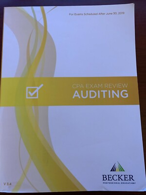 Becker CPA Auditing Exam Review & Final Review v3.4