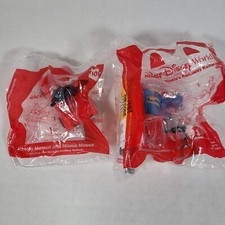 2 Mickey Minnie Runaway Railroad Happy Meal McDonalds Toys #1 Goofy #10 Mickey