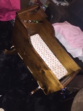 Wooden with rope bottom baby bedding