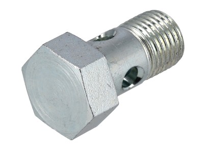 Set: Ring-Schlauchnippel Mit Hohlschraube Für Benzinschlauch – Ø6,5mm, Verzinkter Stahl, Mit Kupferdichtring