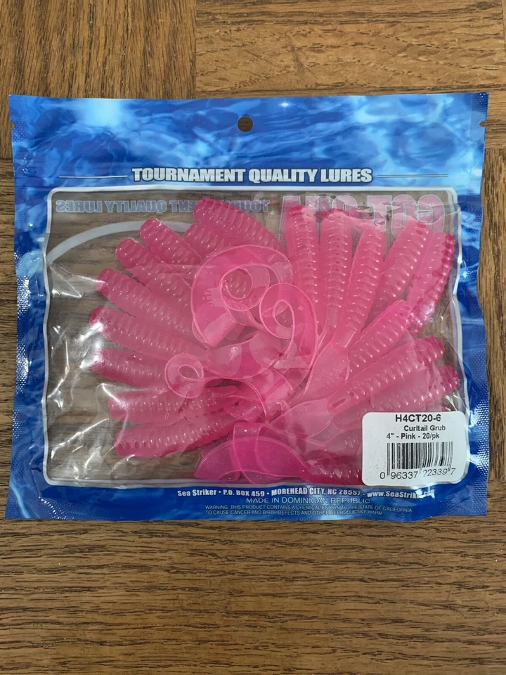 Got-Cha Lures Curltail Grub Pink - Image 3 of 4