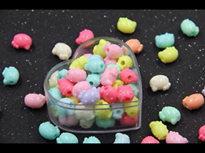 50g Acryl Hello Kitty Perlen Kinder Zum Selbermachen Schmuckherstellung Basteln Gemischte Farben