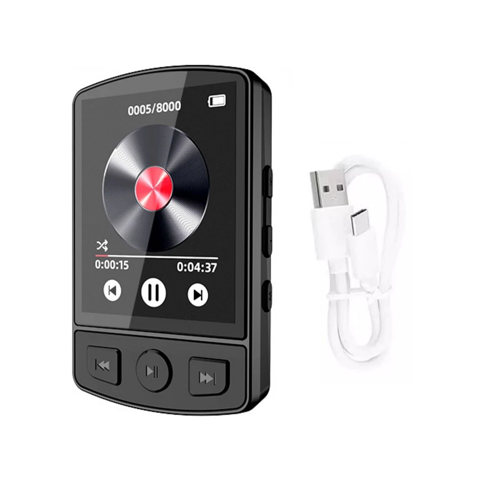 Portable MP3 Player W/Back-clip Bluetooth 5.0 FM Radio Multifunctional Player - Image 3 of 4