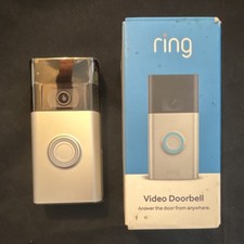 Ring Video Doorbell 2nd Gen Satin Nickel 1080p HD Two-Way Talk Wi-Fi
