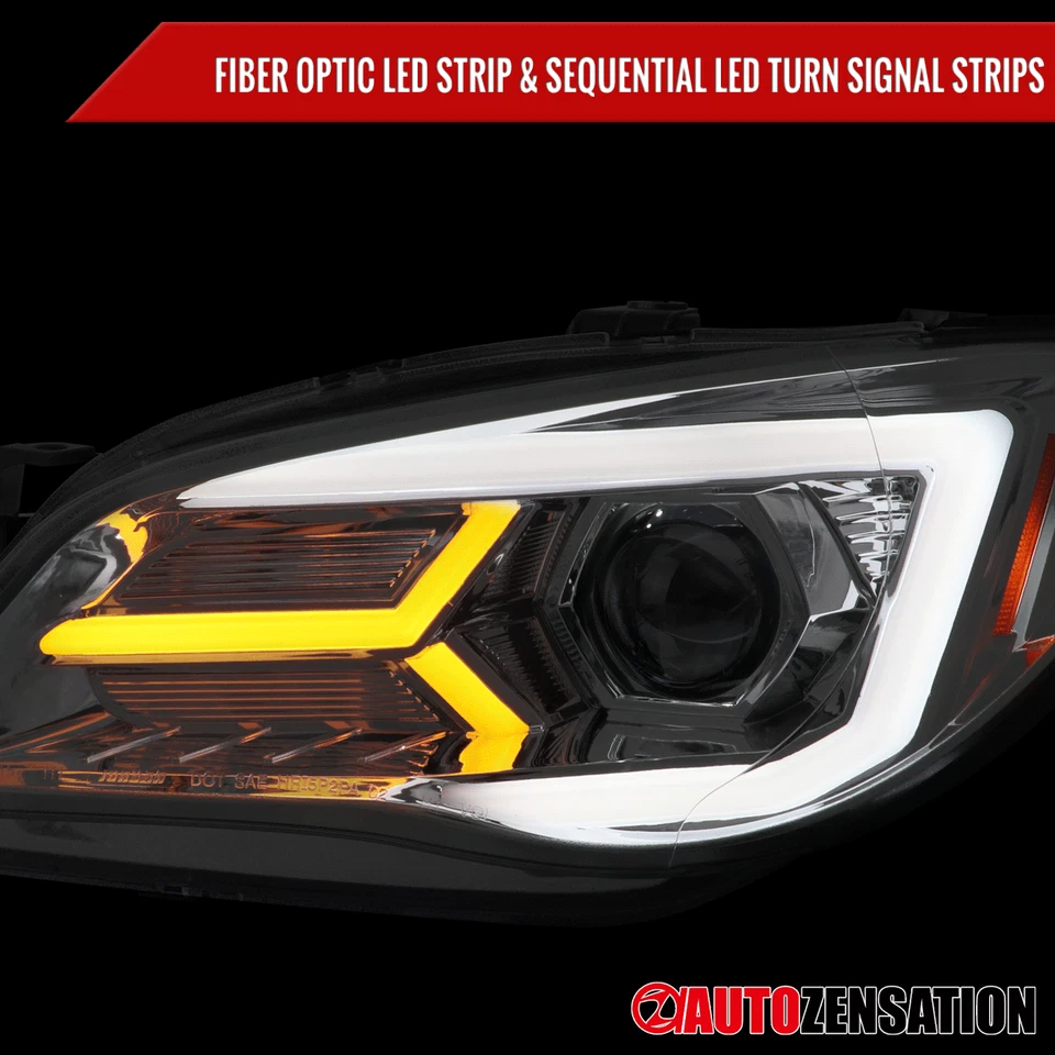 Fits 2006-2007 Subaru Impreza WRX STI Projector Headlights LED Sequential Signal Foto 4 de 4
