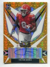 Trevon Grimes 2021 Leaf Valiant GOLD #2/10 Certified AUTOGRAPH (FLORIDA GATORS)
