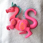 Vintage 1974 Fisher Price Pink Dragon #993 Little People Castle *HAS BOTH EARS