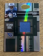 2005 Leaf Certified Materials - Freshman Fabric Courtney Roby #FF-210 /1249 MEM