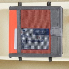 Car Registration and Insurance Card Holder for Sun Visor, Glove Color: Orange