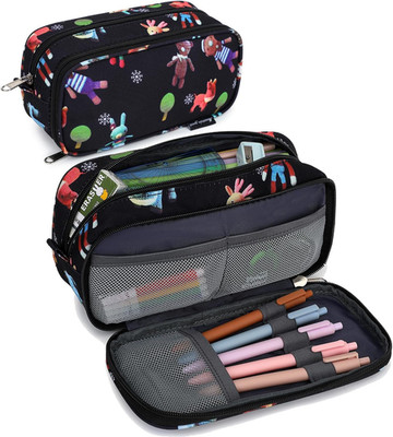 Pencil Cases for kids, Large Capacity Pencil Pouch, Office College School Marker