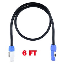 1PC 6ft 16AWG Stage Lighting Fixture For PowerCon Power-Through Blue Cable NEW