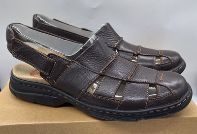 Dunham by New Balance Men's Leather Fishermen's Sandals Monterey Adjustable 13 D