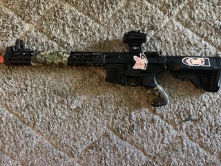 G&G Combat Machine CM16 SRXL Airsoft M4 AEG Rifle Keymod Rail Red/Black