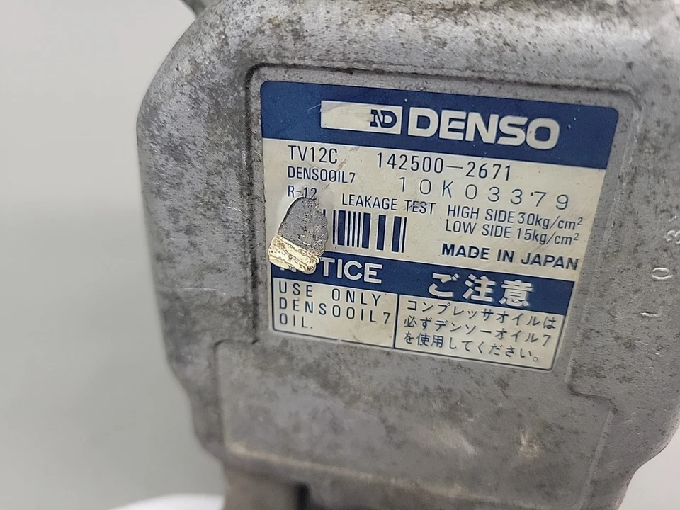 1990-1993 NA Mazda Miata AC Air Conditioning Compressor Denso TV12C 142500-2671 - Image 4 of 4