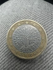 Rare 2000 France 1 Euro Coin – Tree of Life Design – Highly Collectible Coin