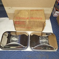 Nos 1970-78 Chevy Gmc G-series Van 10-30 Truck Gm Stainless Mirror Heads 993874