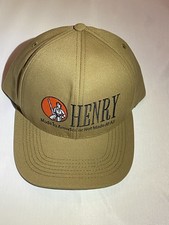 Henry Repeating Arms Rifle Co Made In USA Hat Cap Tan Beige Adjustable Strap