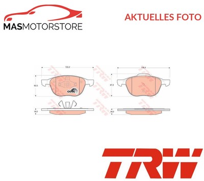 SATZ BREMSBELÄGE BREMSKLÖTZE VORNE TRW GDB1583 A FÜR MAZDA 3,5,PREMACY,BIANTE