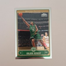 2007 Topps Chrome Rajon Rondo Rookie #201 Boston Celtics Basketball NBA Card. rookie card picture