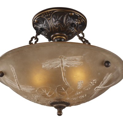 Atlas Lighting & Home CL12401-BZ Restoration Semi-Flush Mount