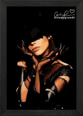 Ariana Grande Vektor Illustration gerahmtes Wandbild Poster Leinwanddruck Bild