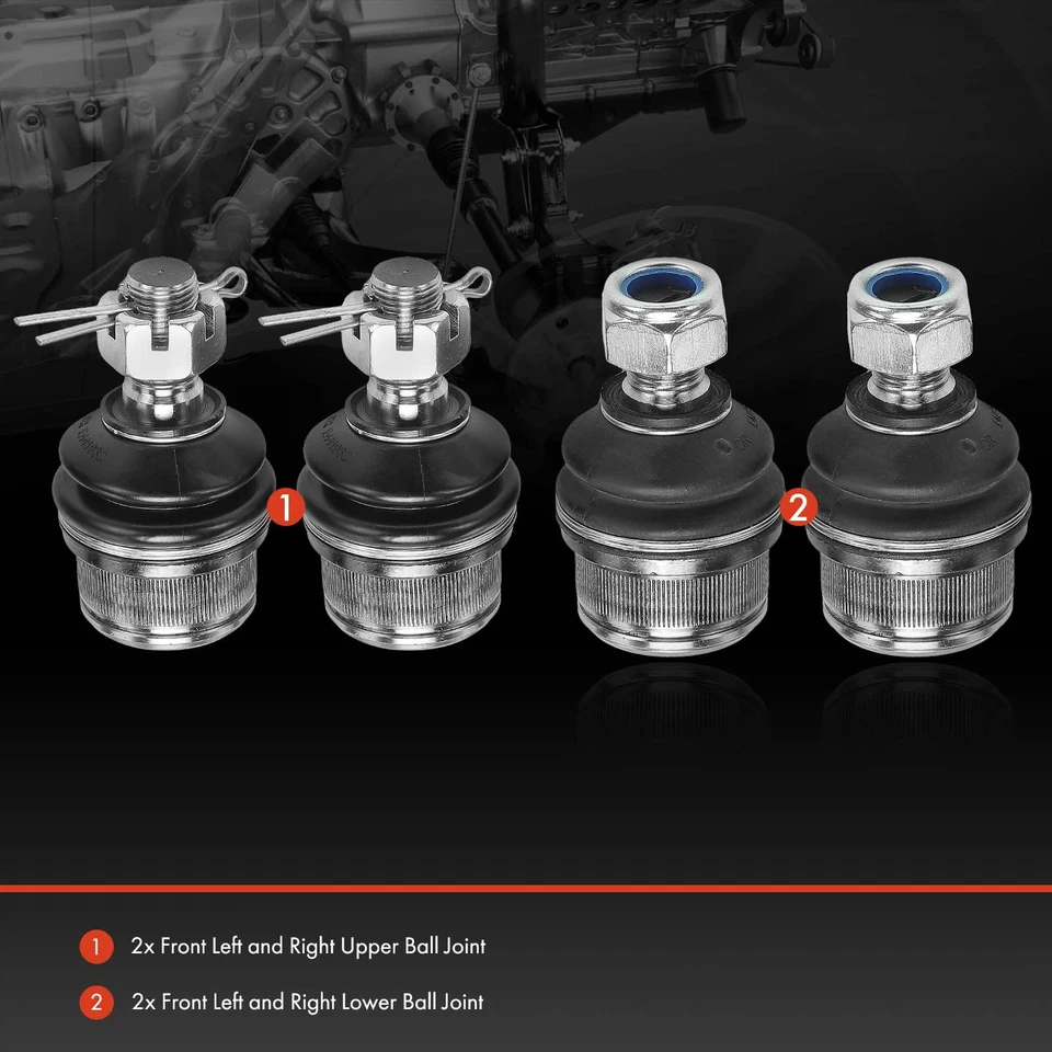 4x Junta de rótula de suspensión inferior y superior delantera para Ford F100 150 GMC Plymouth Jeep Foto 2 de 4