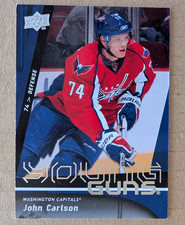 2009-10 Upper Deck Young Guns JOHN CARLSON Card WASHINGTON CAPITALS #497 a