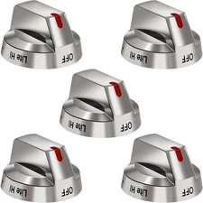 5X Gas Stove Range Knobs Switch DG64-00473A for Samsung Cooktop Oven NX58H5600SS