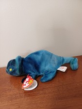 Ty Rainbow The Chameleon Beanie Baby DoB 10/14/1997 Rare Retired