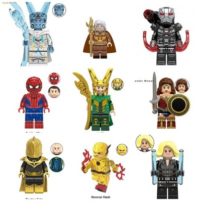 Marvel Avengers Superheld Custom Lego Minifiguren Iron Man Spiderman Spielzeug Loki