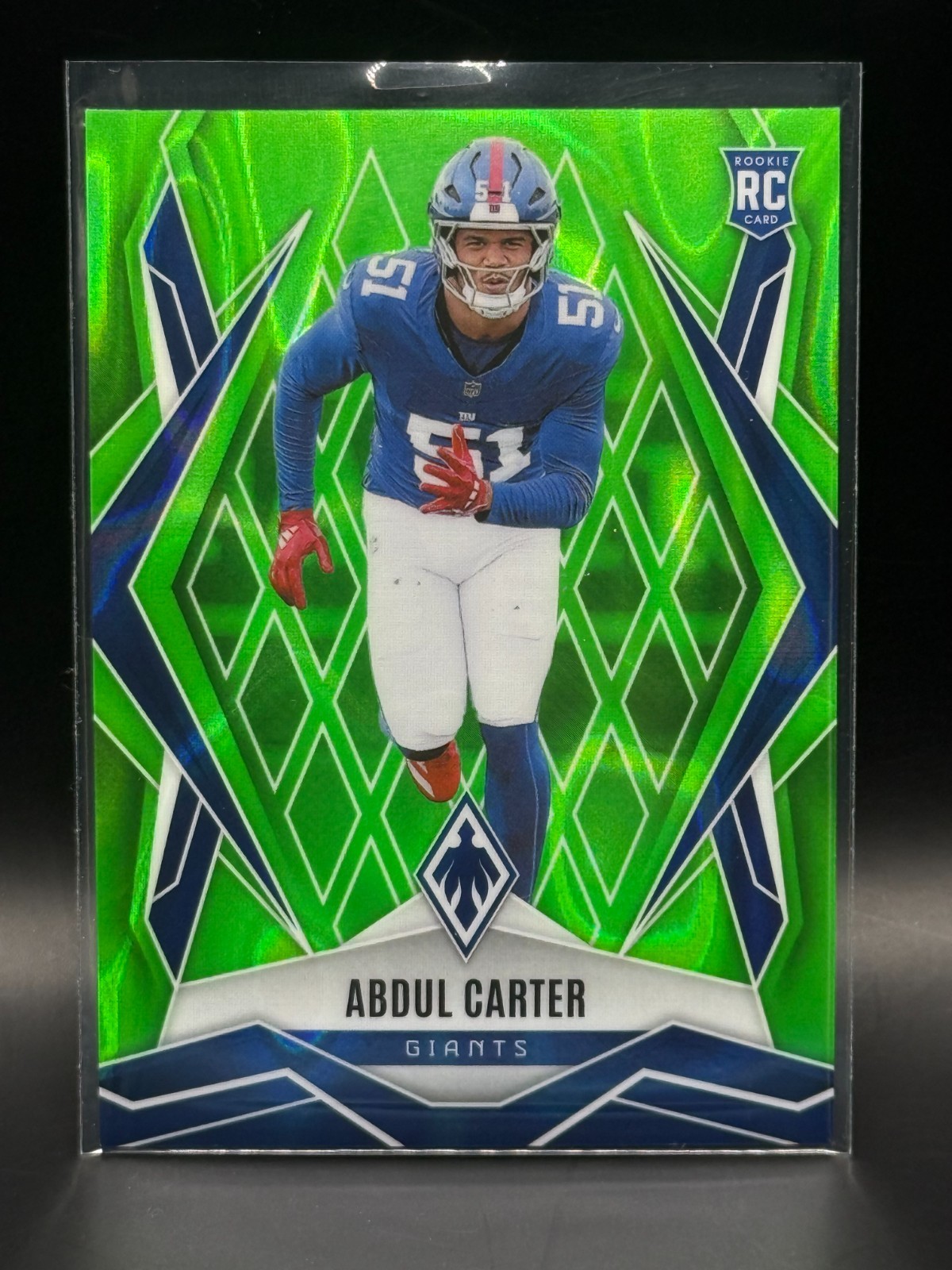 2025 Panini Phoenix - Rookies Abdul Carter #177 Lime Green Lava /225 (RC)