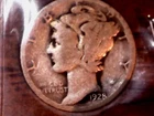 1928-S SILVER MERCURY DIME - GRADES "FINE"