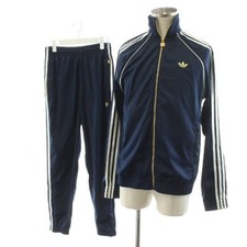 adidas Originals Premium Track Top Pants Setup Jacket Logo S M Navy IZ3187 Used