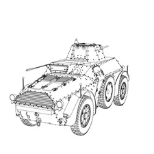 SSMODEL SS35989 1/35 Military Model Kit Italy AB41 Light Tank