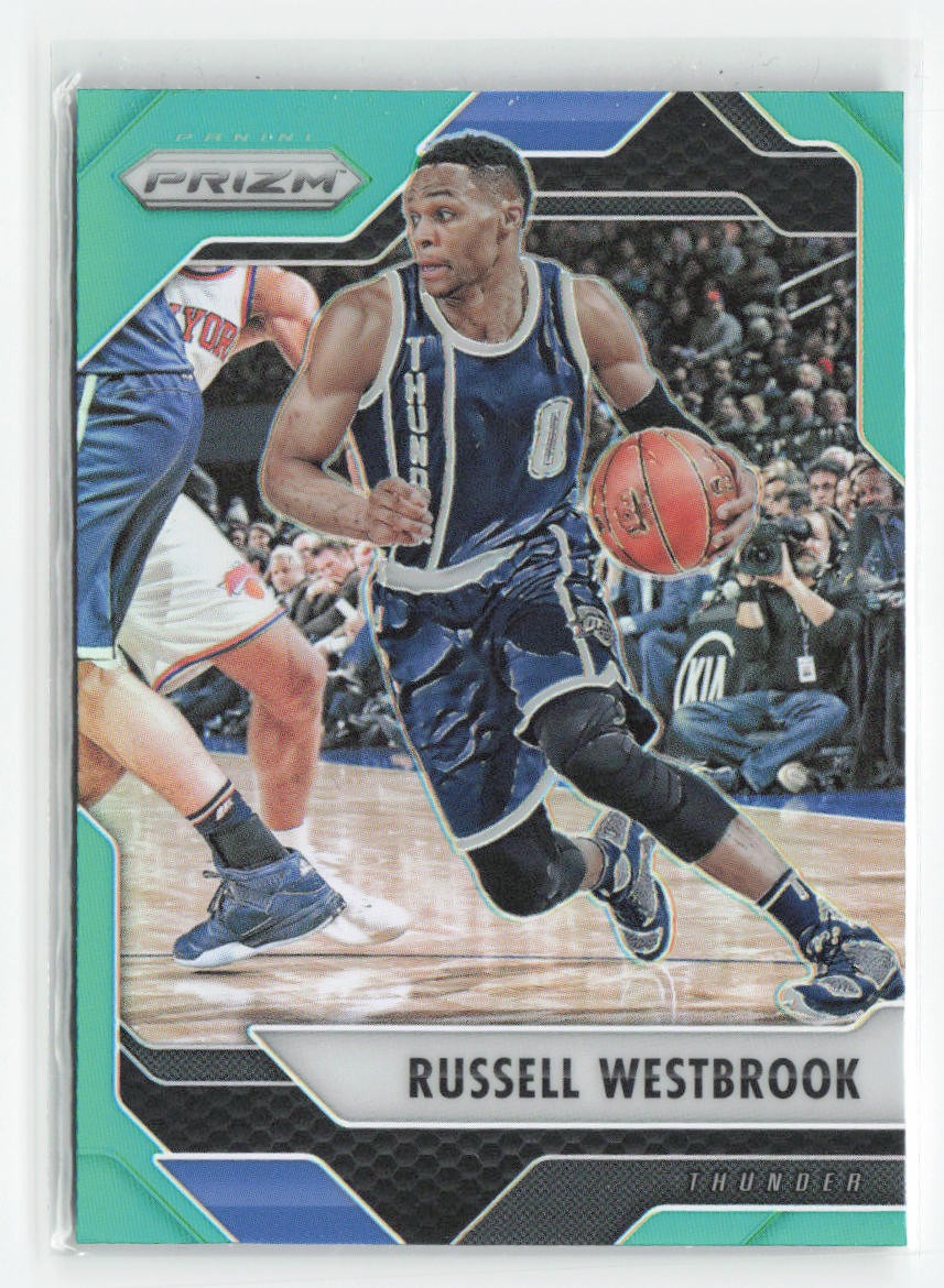 2016-17 Panini Prizm #251 Russell Westbrook Green Prizms