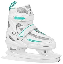 Lake Placid Summit Adjustable Youth Ice Skates Size: 5-8 White Mint NEW Sealed