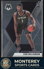 Zion Williamson 2019-20 Panini Mosaic RC #209 New Orleans Pelicans