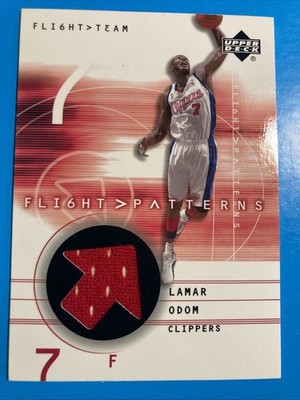 2001-02  Upper Deck Flight Team Flight Patterns - Lamar Odom - Game-Used Jersey