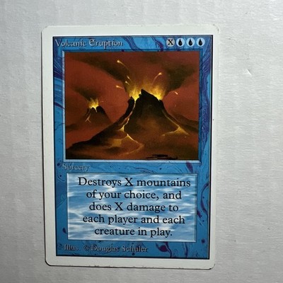 MTG Unlimited Rare Volcanic Eruption  1993