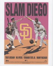 2021 Archives Movie Poster Mini-Posters Box Toppers Trent Grisham Wil Myers 0nr3