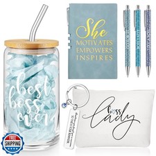 SiliFine 7 Pcs Boss Day Gift Sets Lady Thank You Gifts for Women Best Boss 16
