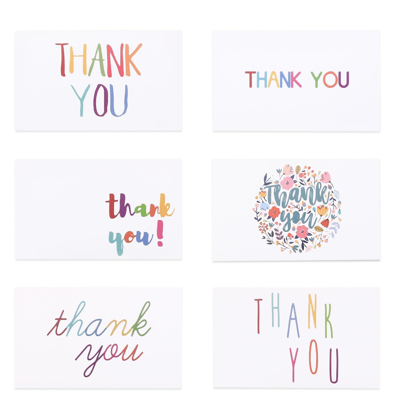 180 Sheets Thank You Cards,Mini Business Cards,You 2" x 3.5", White