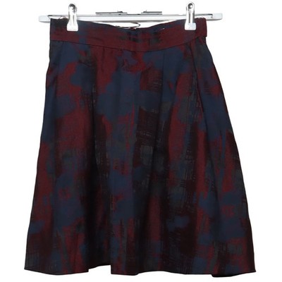 H&M, Rock, Größe: 36, Rot/Blau/Mehrfarbig, Baumwolle/Elasthan/Polyester #CiJ