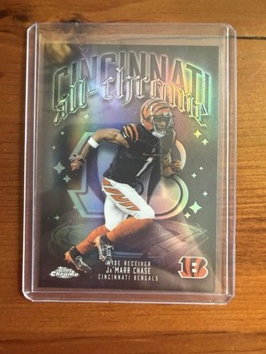 2025 Topps Chrome Football Ja'marr Chase All Chrome Act-5