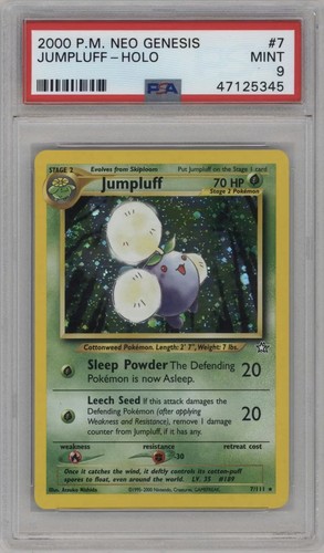 Jumpluff (Unlimited) graded PSA 9 for sale on eBay