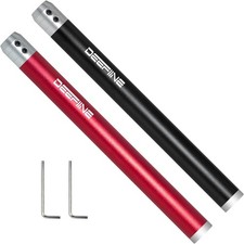 Drechseleisen Set mit Hartmetall-Schneidplatten Drehwerkzeuge rot schwarz