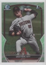 2023 Bowman Draft Chrome Lunar Glow Refractor Grayson Hitt #BDC-57 09wi