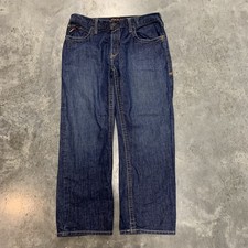 Ariat FR M3 Loose Straight Jeans 34x30 Blue Denim Work Pant Utility CAT 2 Mens